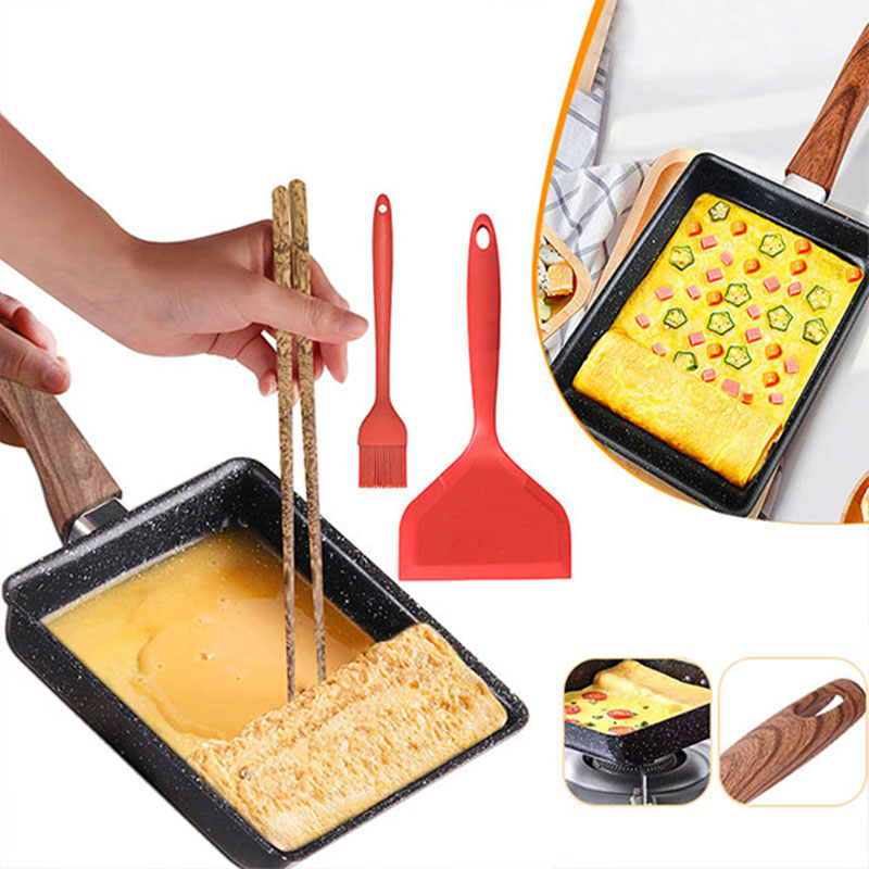 Crepe Pan Nonstick - Tamagoyaki ไข่เจียวญี่ปุ่น PAN Nonstick ไข่กระทะ Skillet