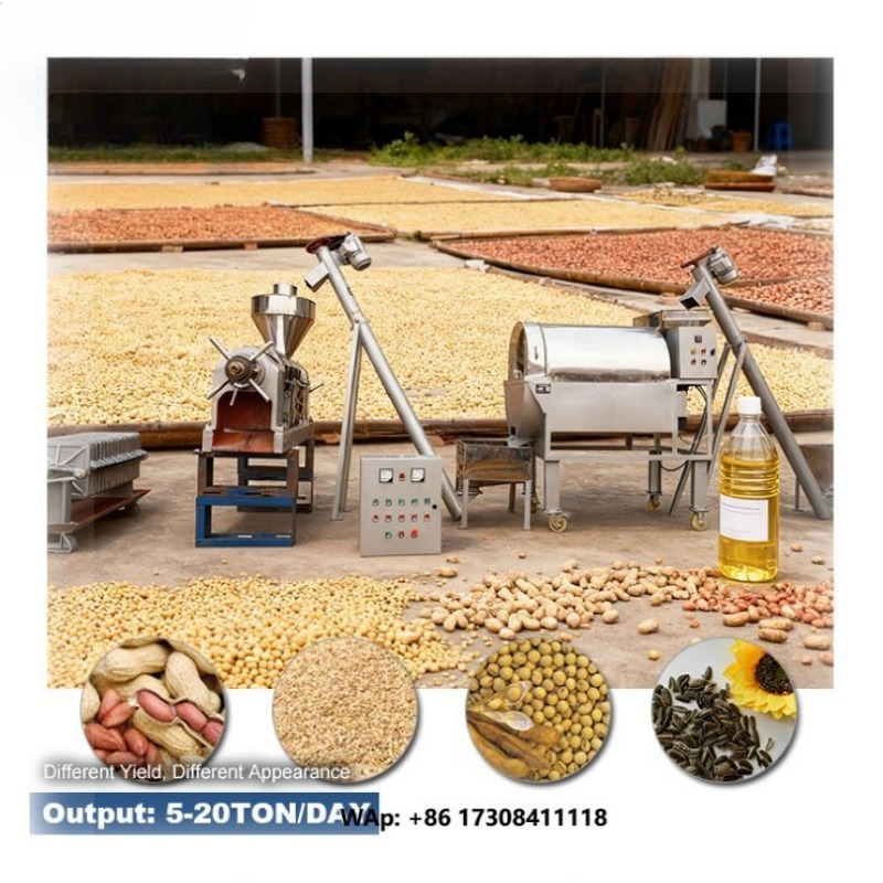 Home Cooking Food - เครื่องทำน้ำมันคุณภาพสูงสำหรับการสกัด/แปรรูปถั่วลิสง, ถั่ว, งา, น้ำมันดอกทานตะวัน, น้ำมันถั่วเหลือง, น้ำมันงาดำ
