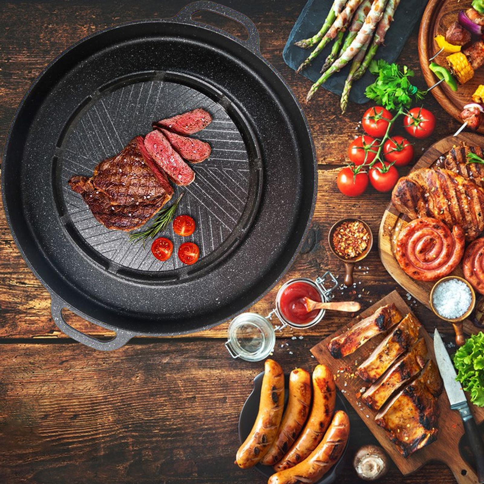 เตาย่างและกระทะร้อน 2-in-1 สำห - Crepe Pan Nonstick บทวิจารณ์และราคา