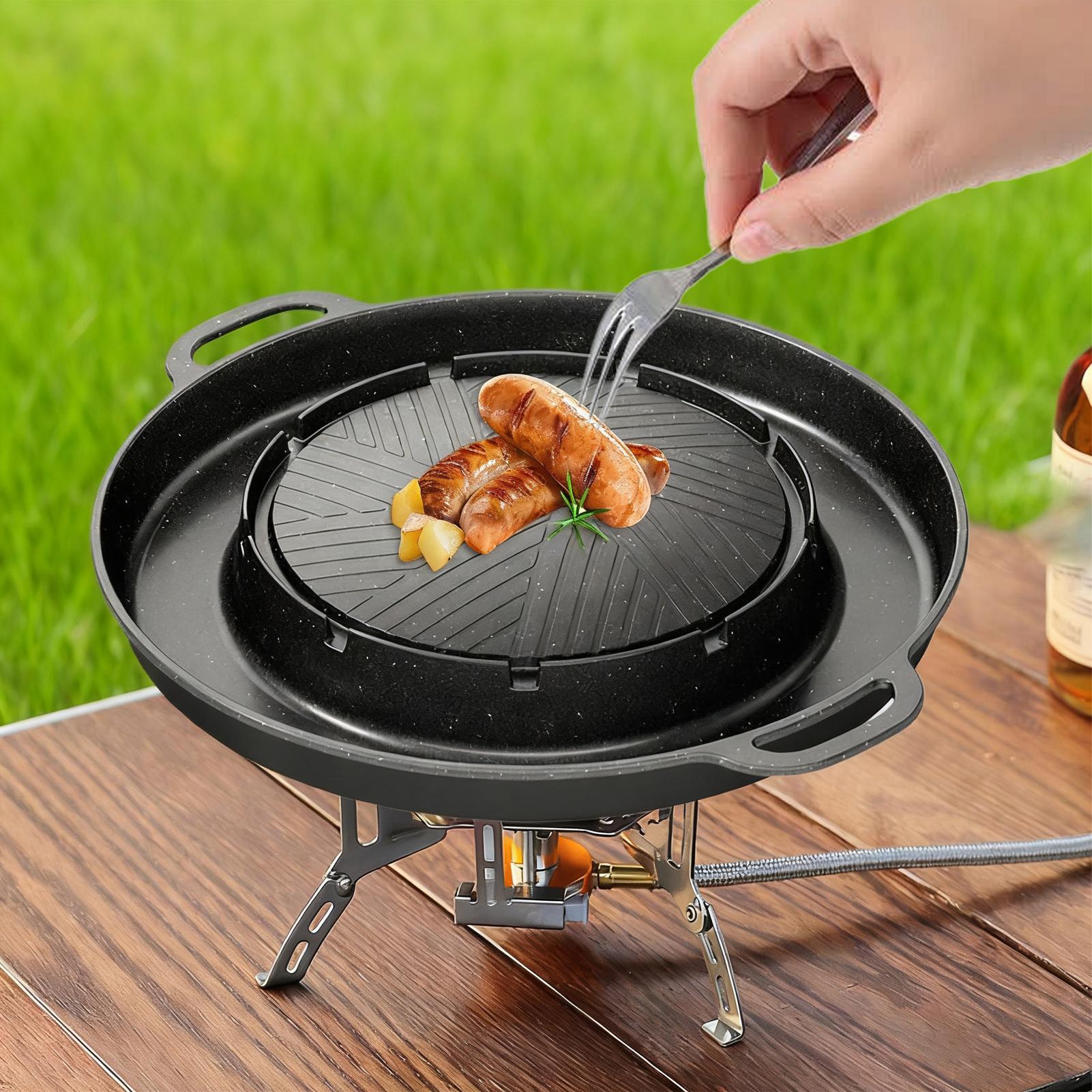 เตาย่างและกระทะร้อน 2-in-1 สำห - Crepe Pan Nonstick บทวิจารณ์และราคา