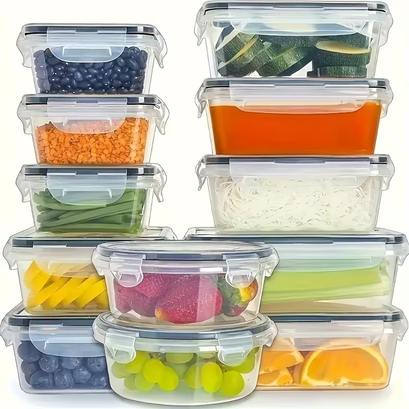 กล่องเก็บอาหารใส 4 ชิ้น พร้อมฝ - Home Cooking Food บทวิจารณ์และราคา
