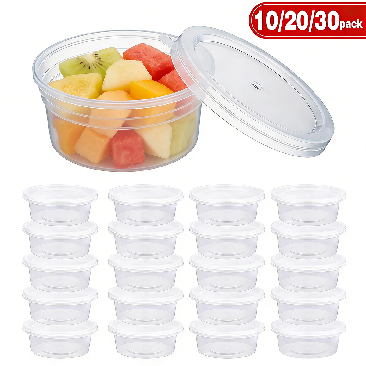 10/20/40 แพ็ค ภาชนะใส่สไลม์ขนา - Home Cooking Food บทวิจารณ์และราคา