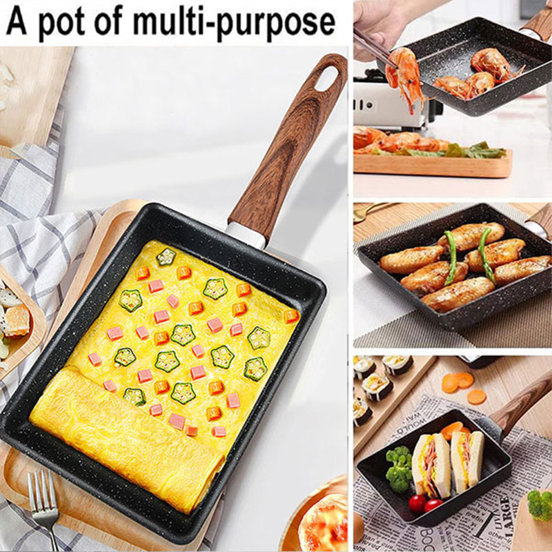 Tamagoyaki ไข่เจียวญี่ปุ่น PAN - Crepe Pan Nonstick บทวิจารณ์และราคา