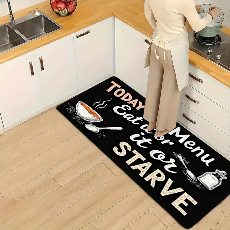 พรมปูพื้นลายกระดานดำสำหรับห้อง - Home Cooking Menu บทวิจารณ์และราคา