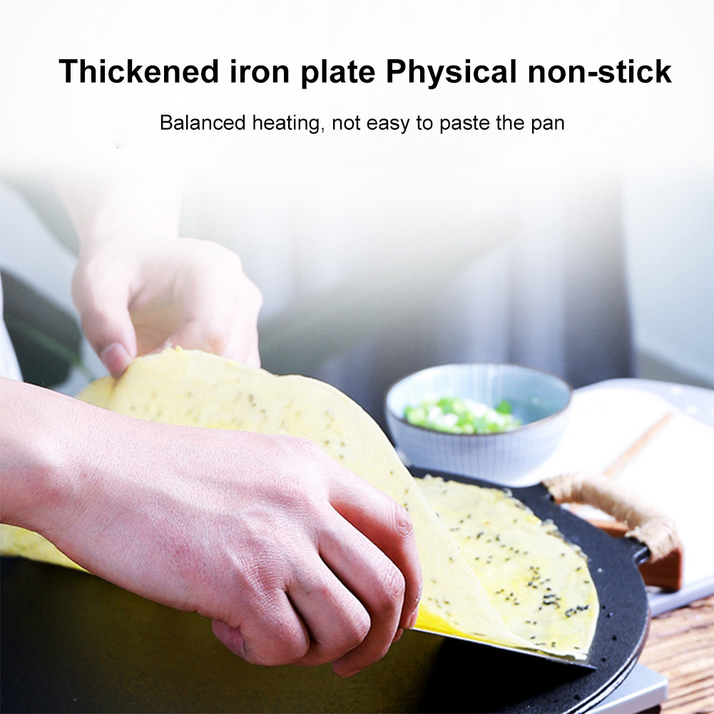 กระทะเหล็กหล่อเคลือบสำหรับย่าง - Crepe Pan Nonstick บทวิจารณ์และราคา