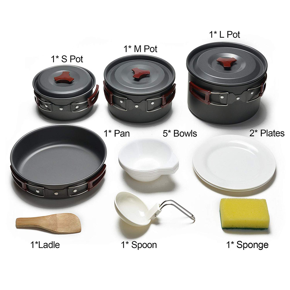 ชุดเครื่องครัวตั้งแคมป์กลางแจ้ - Crepe Pan Nonstick บทวิจารณ์และราคา